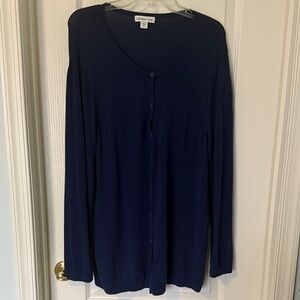Coldwater Creek Oversized Dark Blue Cardigan Size 1X